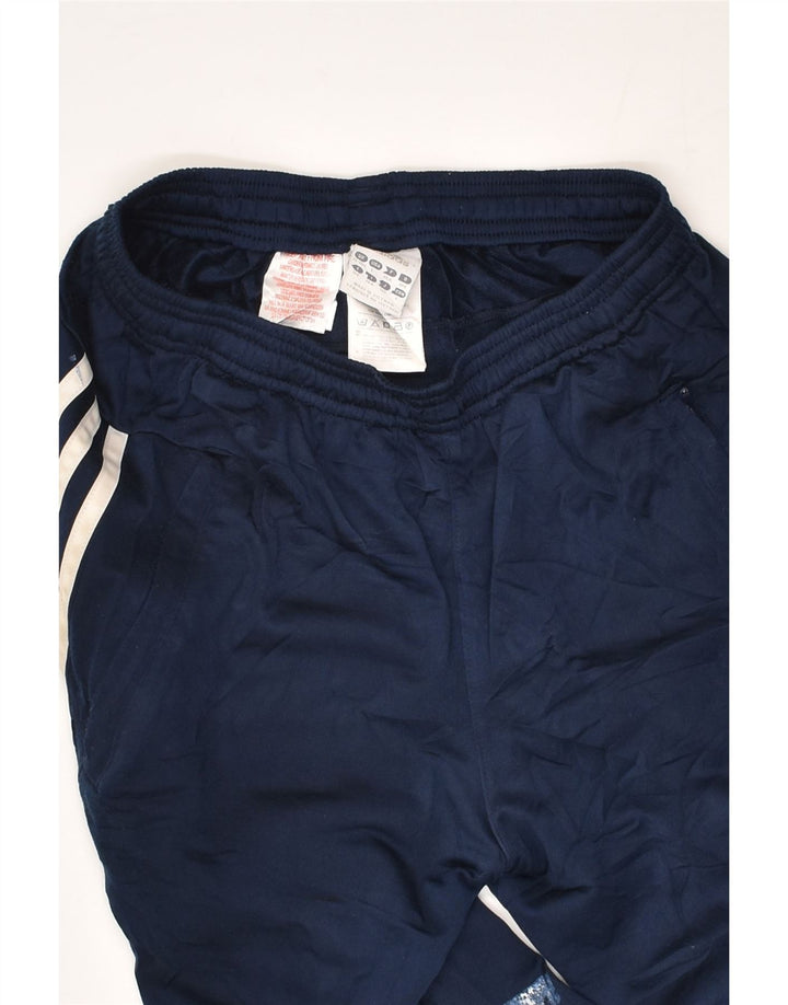 ADIDAS Boys Tracksuit Trousers 13-14 Years Navy Blue Polyester | Vintage Adidas | Thrift | Second-Hand Adidas | Used Clothing | Messina Hembry 
