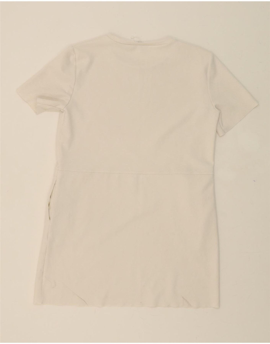 ZARA Womens Shift Dress UK 16 Large White Polyester Vintage Zara and Second-Hand Zara from Messina Hembry 