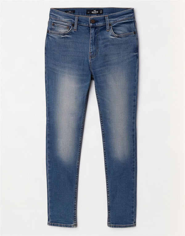 Hollister Skinny Jeans til kvinder W30 L30 Blå Bomuld
