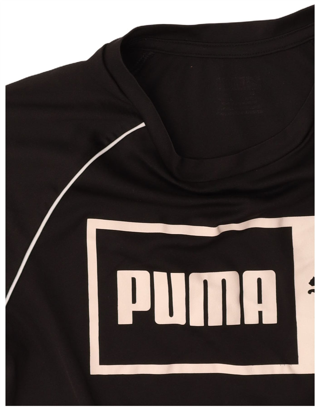 PUMA Graphic T-Shirt Top UK 10 Lille Sort