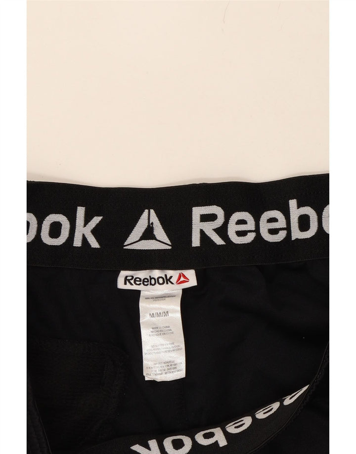 REEBOK Mens Tracksuit Trousers Medium  Black Colourblock Polyester Vintage Reebok and Second-Hand Reebok from Messina Hembry 