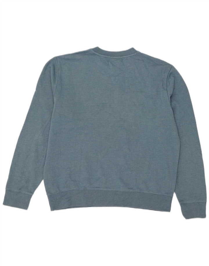 Dockers Herre Sweatshirt Jumper XL Blå Bomuld