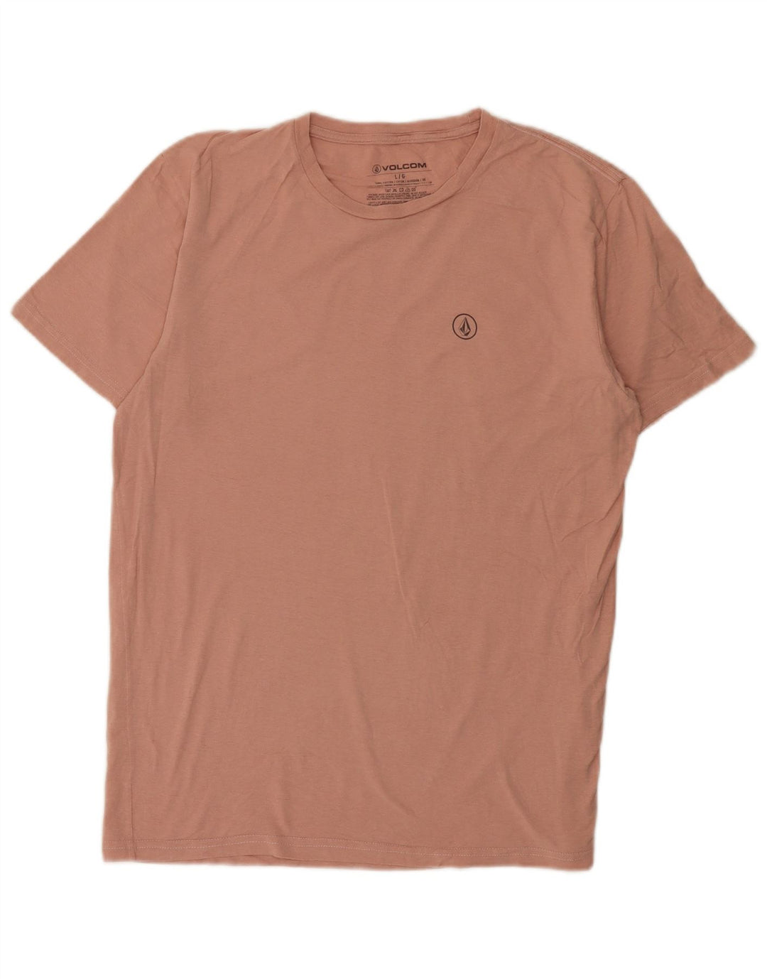 Volcom Herre T-Shirt Top Stor Pink Bomuld