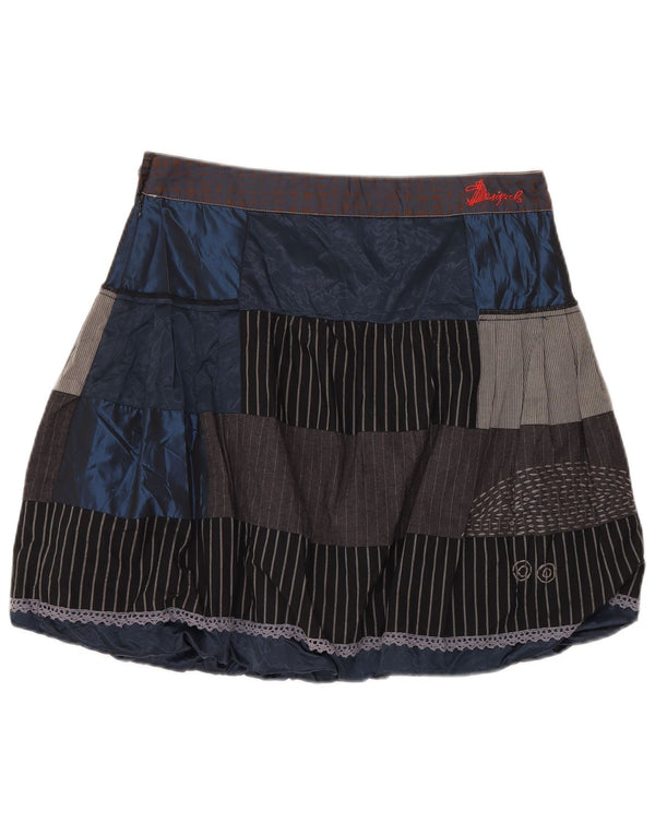 DESIGUAL Boblenederdel til kvinder EU 40 Medium W32 Flerfarvet patchwork