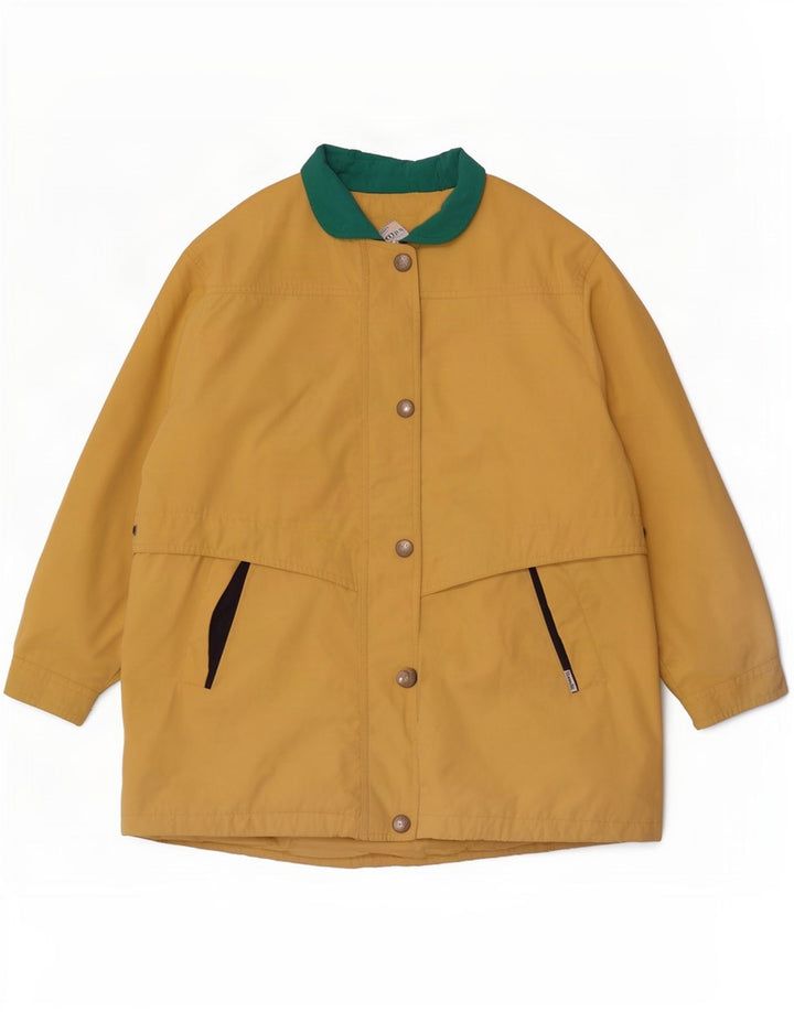Goldix Dame Windbreaker Coat EU 46 XL Gul Colourblock