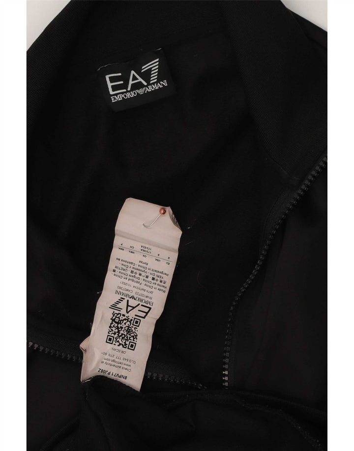 Emporio Armani Herre grafisk træningsdragt Top jakke Lille sort polyester