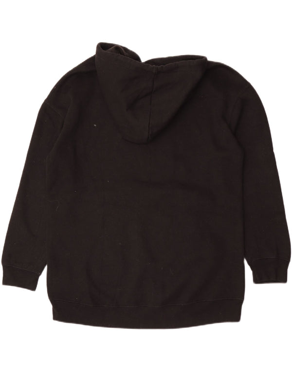 Zara Herre Loose Fit Hoodie Jumper Lille sort polyester