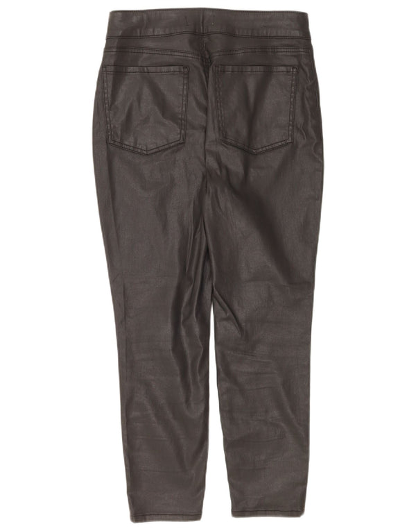 MINT VELVET Dame cropped jeans UK 12 Medium W28 L25 Black Bomuld