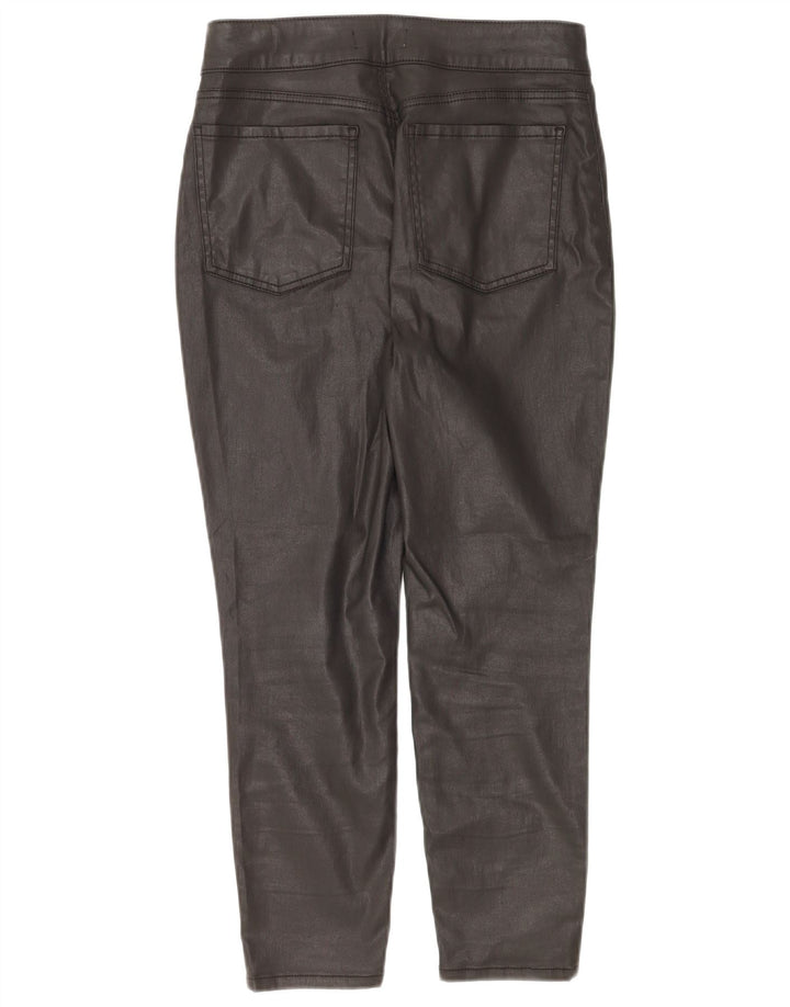 MINT VELVET Dame cropped jeans UK 12 Medium W28 L25 Black Bomuld