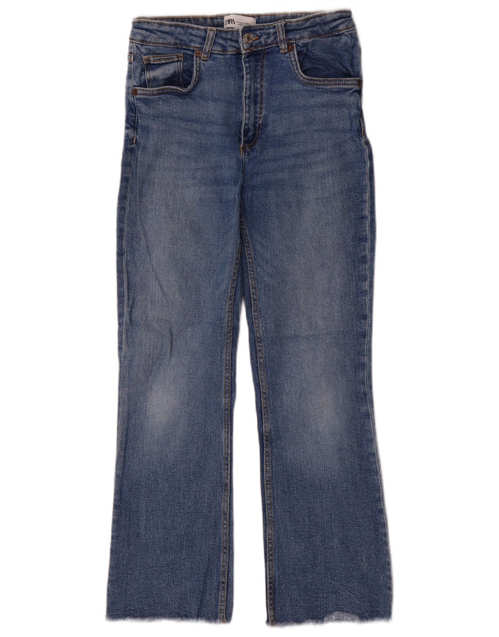 Zara Dame Bootcut Jeans EU 38 Small W28 L27 Blå