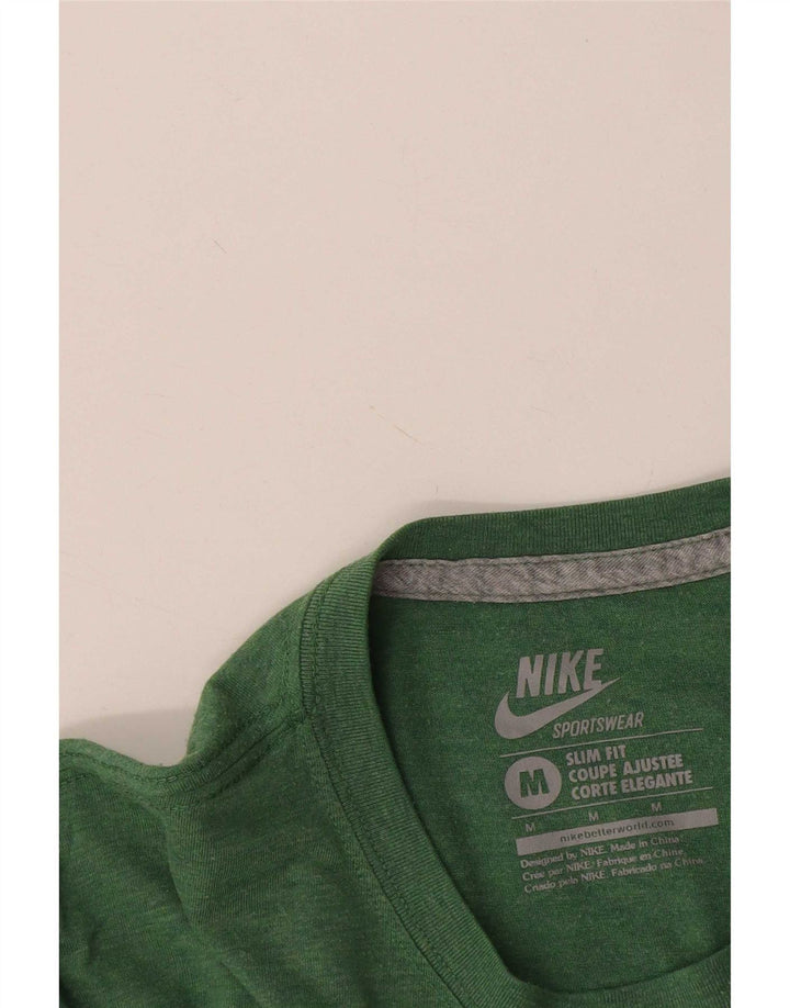 Nike Herre Slim Fit Grafisk T-Shirt Top Medium Grøn