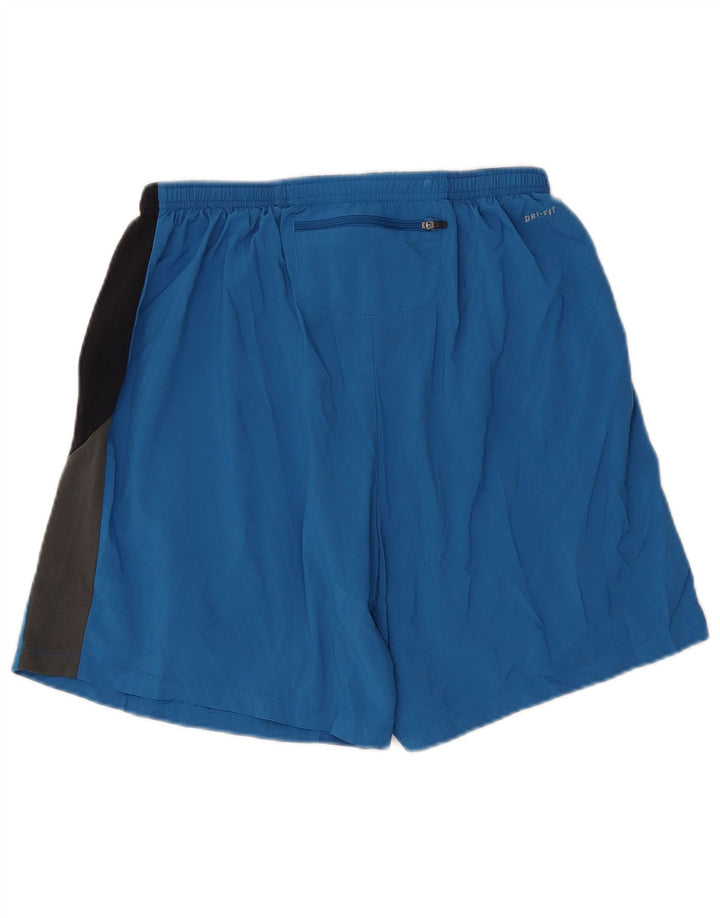 Nike Boys Sports Shorts 13-14 år XL Blå Colourblock Polyester