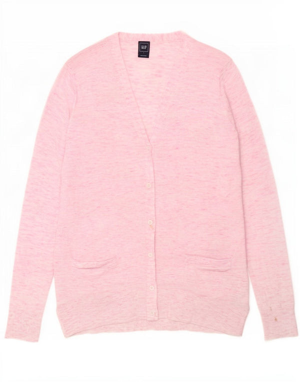 Gap Womens Cardigan Sweater UK 10 Small Pink Flecked Bomuld