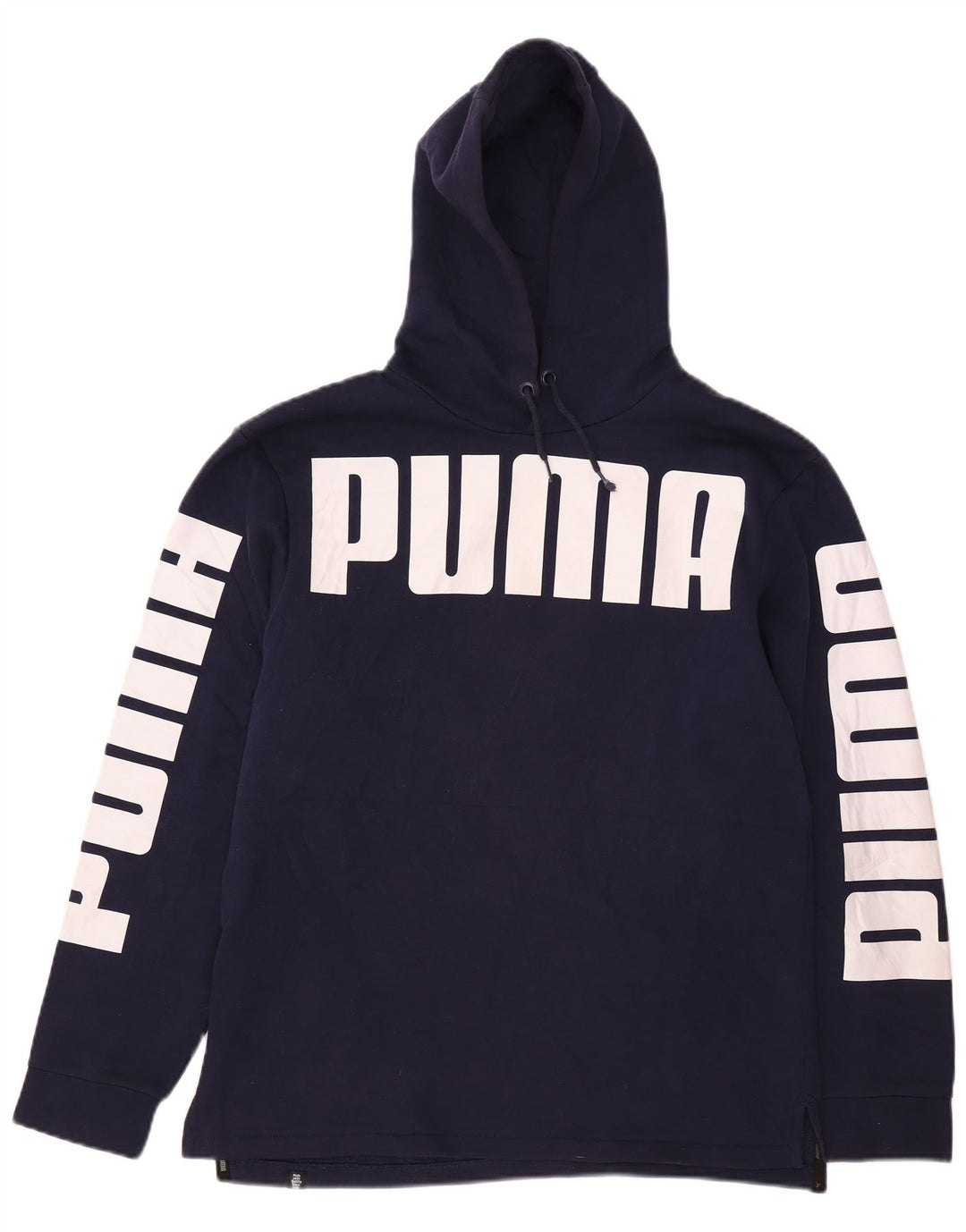 Puma Herre grafisk hættetrøje Jumper Medium Navyblå Bomuld