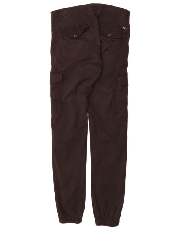 Jack & Jones Herre Tapered Joggers Cargo Bukser W29 L34 Sort Bomuld