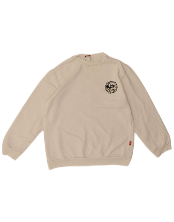 Quiksilver Boys Graphic Sweatshirt Jumper 11-12 år Hvid