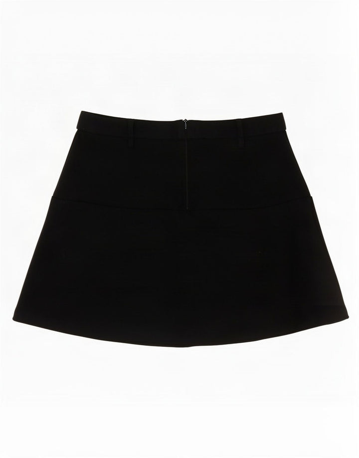 Zara Dame Mini Cargo Nederdel Medium W28 Sort Polyester