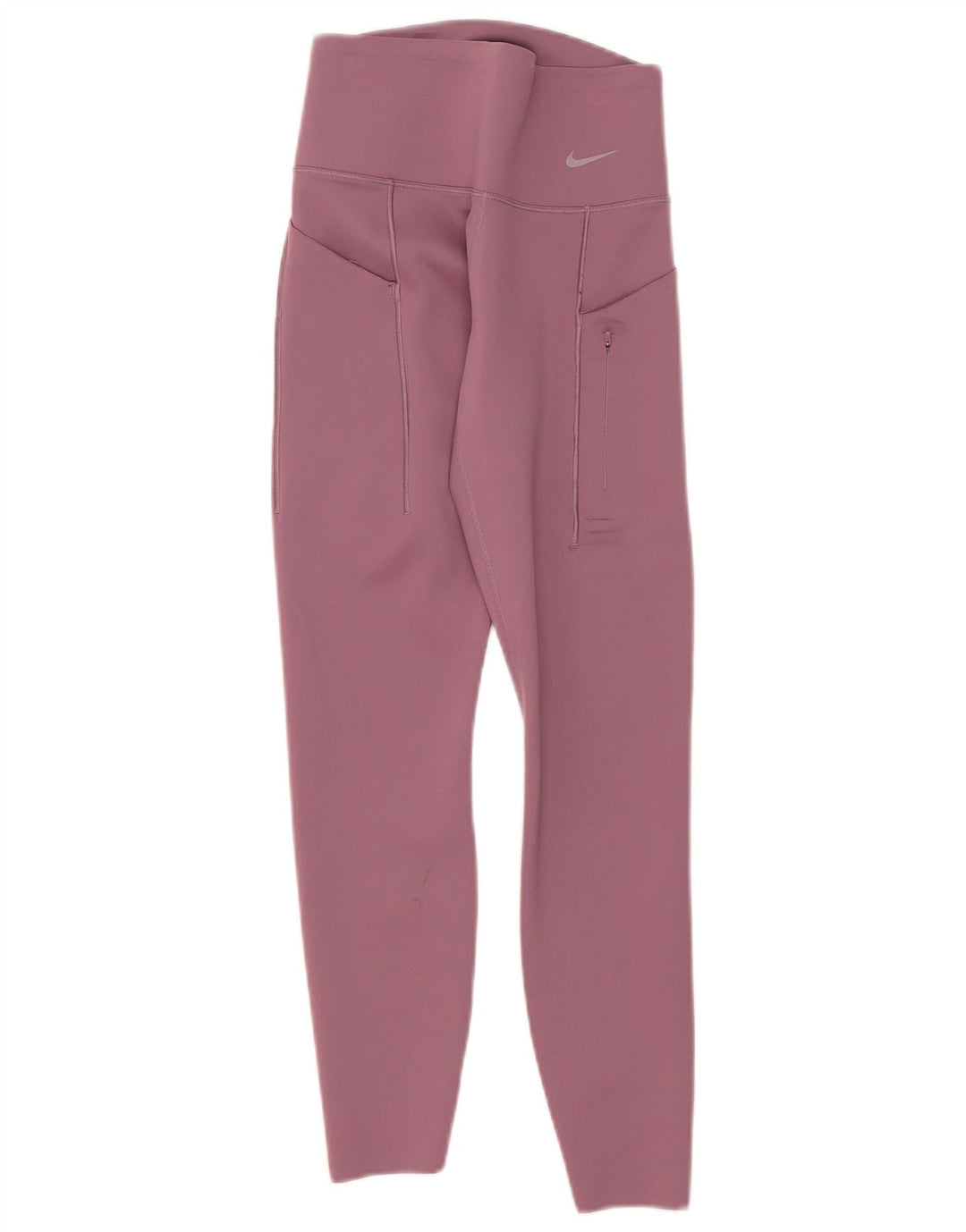 Nike Dame Dri Fit Leggings UK 8 Small Pink Nylon