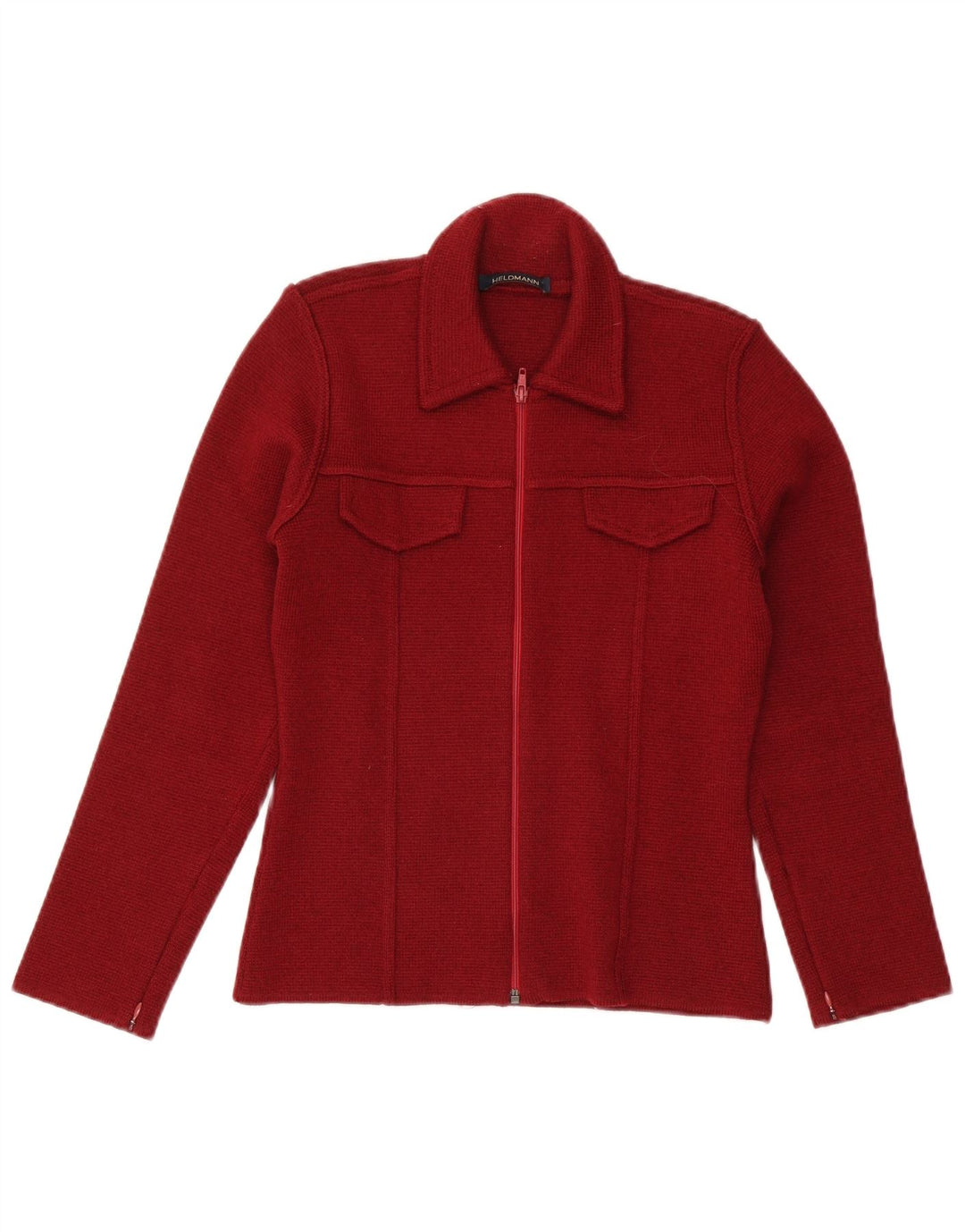 Heldmann Dame Cardigan Sweater EU 36 Lille Bourgogne uld