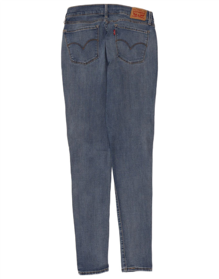 LEVI'S Dame 710 Super Skinny Jeans W32 L32 Blå Bomuld