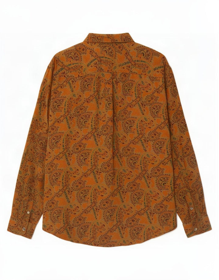 Vintage herreskjorte XL brun Paisley