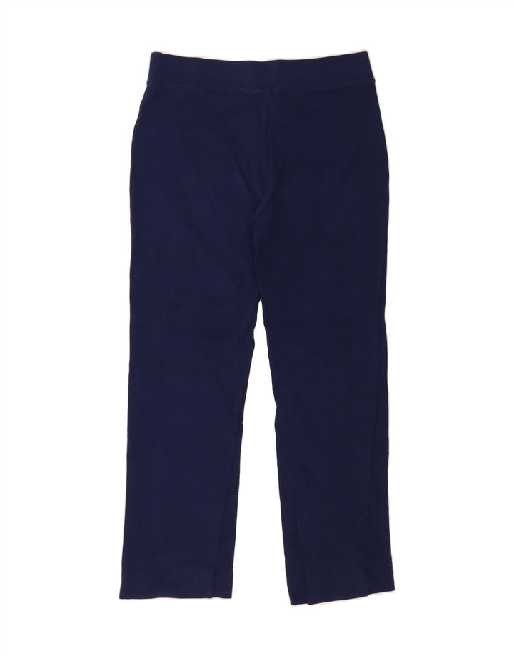 J. CREW Womens Tracksuit Trousers UK 14 Medium  Navy Blue Cotton Vintage J. Crew and Second-Hand J. Crew from Messina Hembry 