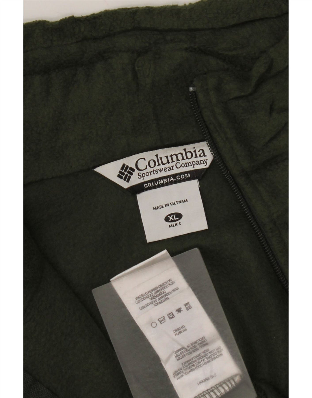 Columbia Herre Fleecejakke UK 42 XL Khaki Polyester