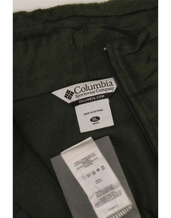 Columbia Herre Fleecejakke UK 42 XL Khaki Polyester