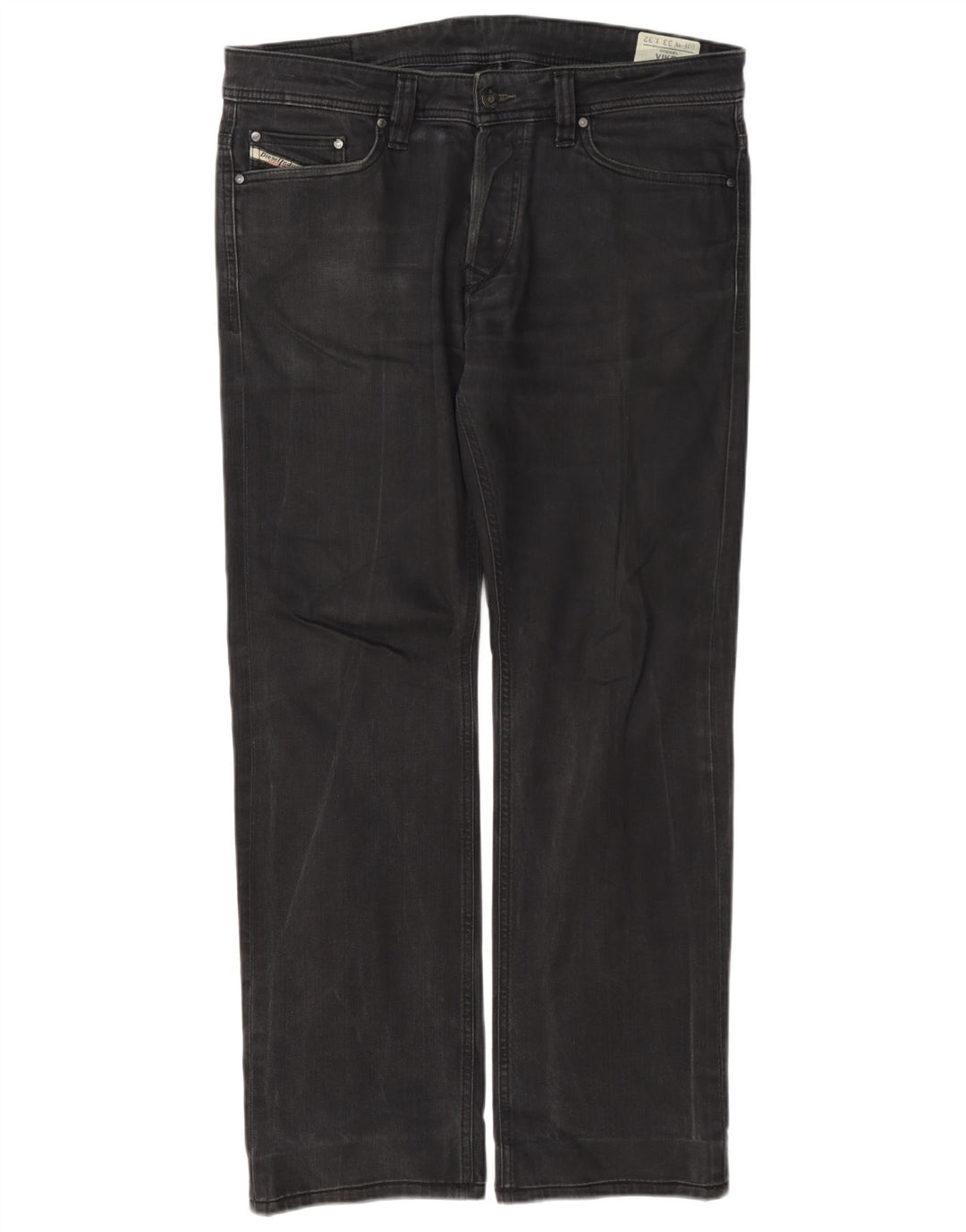 Diesel Herre Viker Straight Jeans W33 L32 Grå Bomuld