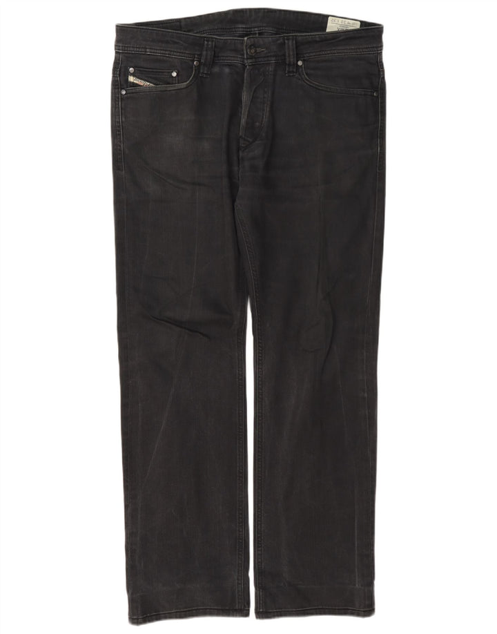 Diesel Herre Viker Straight Jeans W33 L32 Grå Bomuld