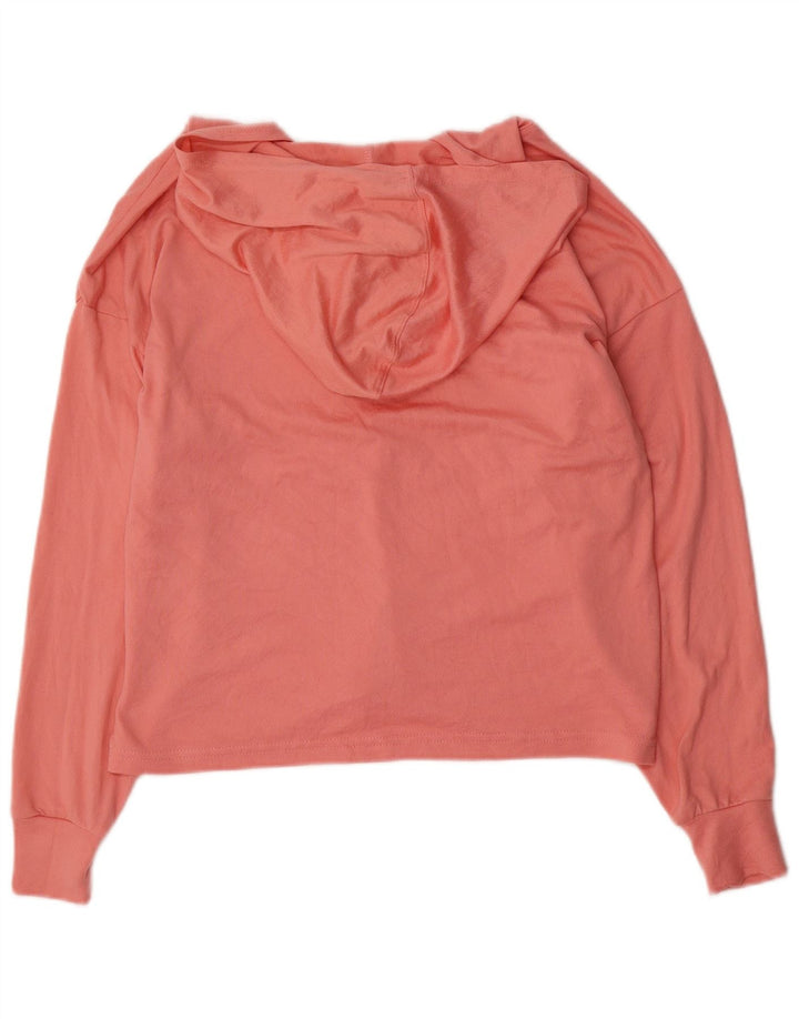 Hurley Dame Hooded Grafisk Top Langærmet UK 14 Medium Pink Polyester