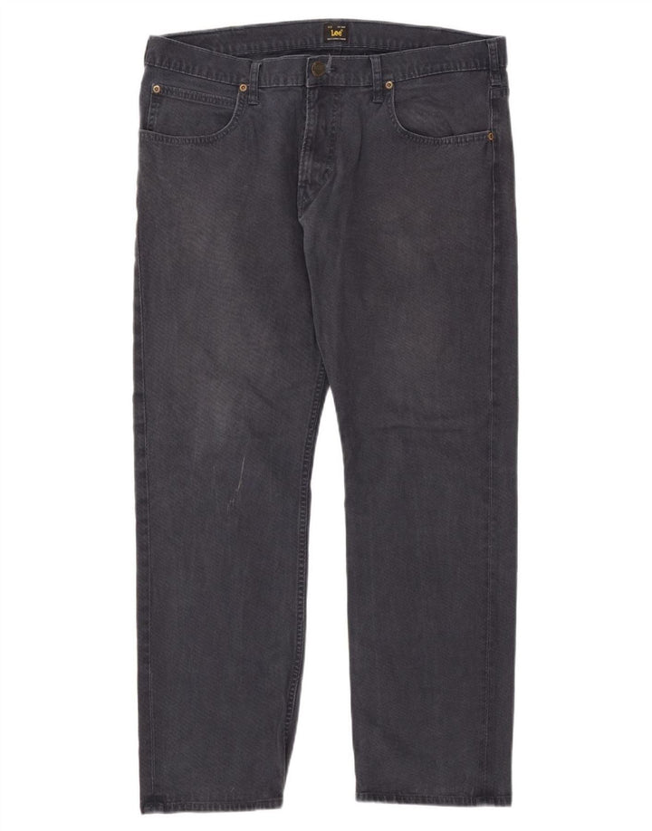 Lee Herre Blake Straight Jeans W36 L30 Blå Bomuld