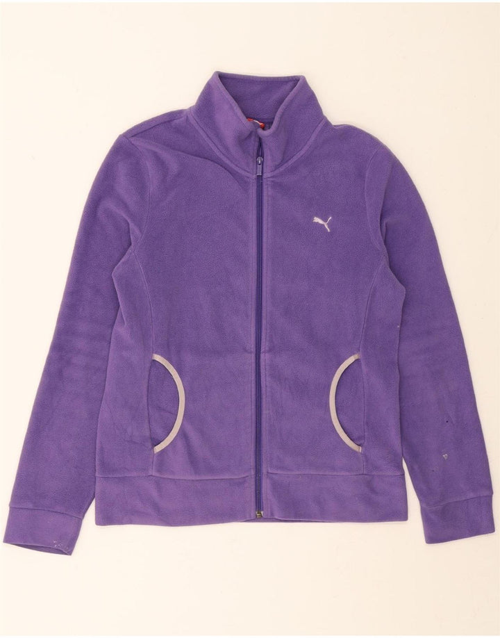 PUMA Womens Fleece Jacket UK 14 Medium Purple Vintage Puma and Second-Hand Puma from Messina Hembry 