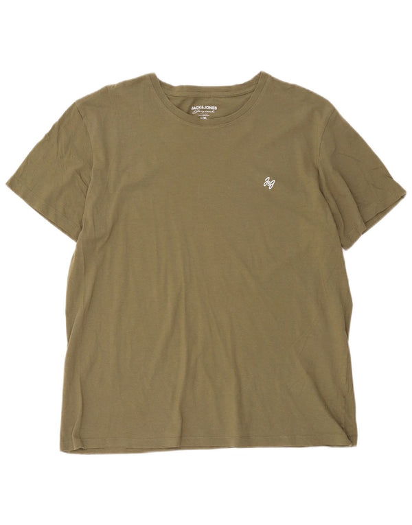 Jack & Jones Herre T-Shirt Top XL Khaki