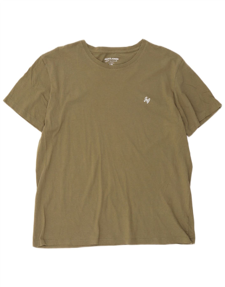 Jack & Jones Herre T-Shirt Top XL Khaki