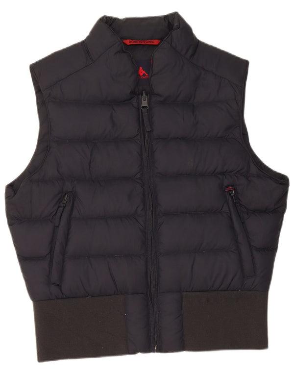 Kappa Womens Crop Polstret Gilet UK 18 XL Navy Blue Polyamide