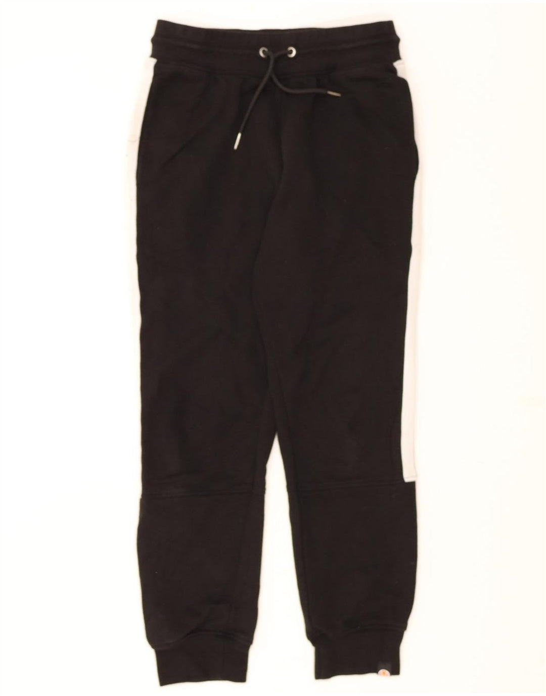 ELLESSE Mens Tracksuit Trousers Joggers Small  Black Colourblock Cotton Vintage Ellesse and Second-Hand Ellesse from Messina Hembry 
