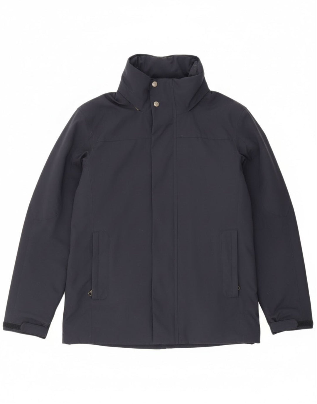 Slam Herre Hooded Windbreaker Jacket UK 36 Small Navy Blue Nylon