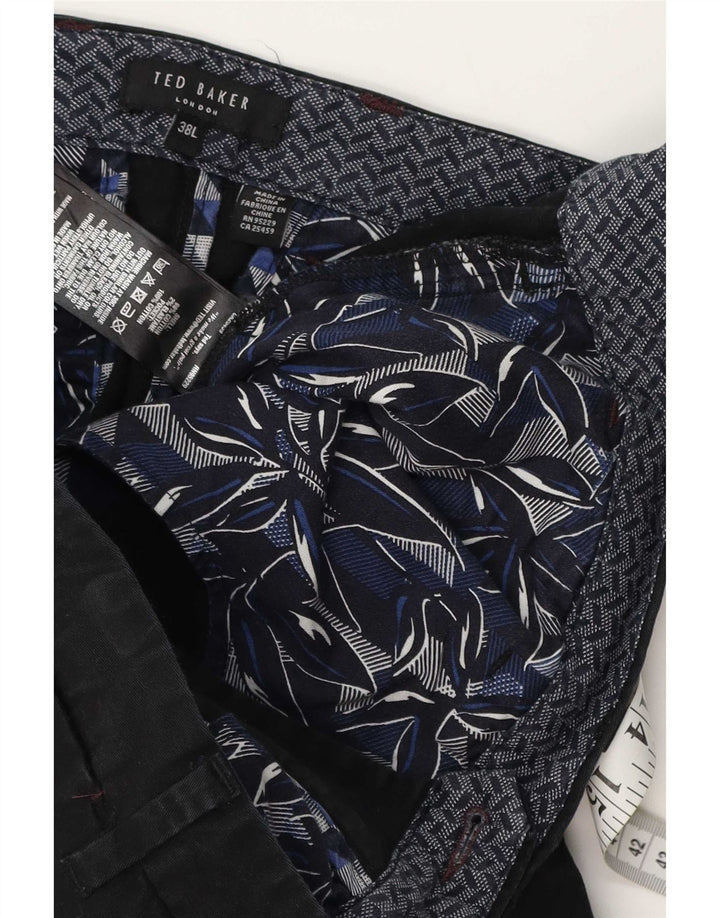 Ted Baker Herre Slim Suit Bukser W38 L34 Sort Bomuld