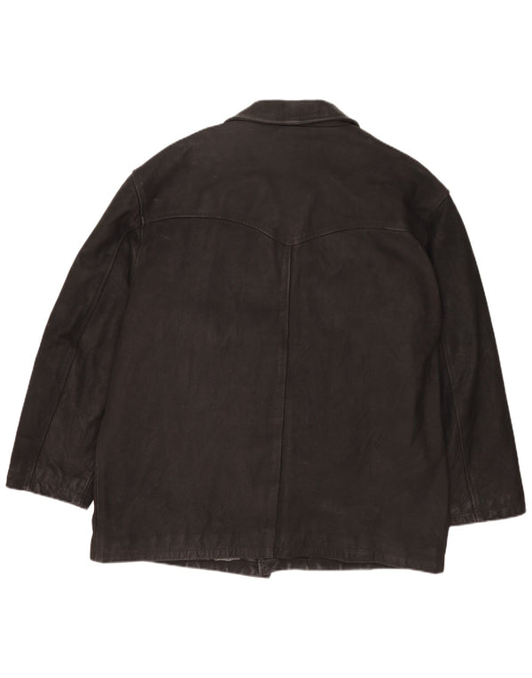 Vintage herre læderjakke UK 42 XL Sort