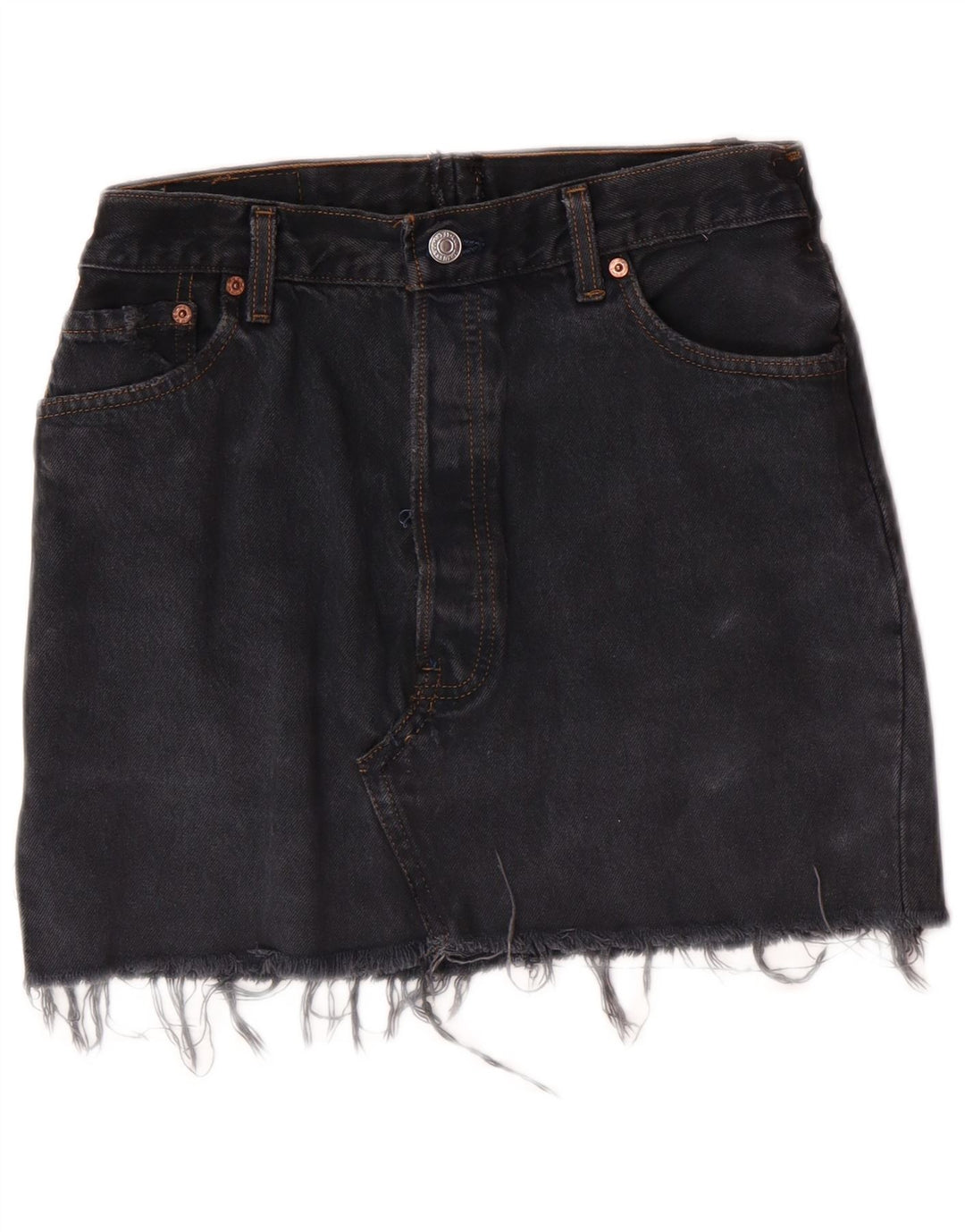 LEVI'S Dame Denim Nederdel W28 Medium Grey