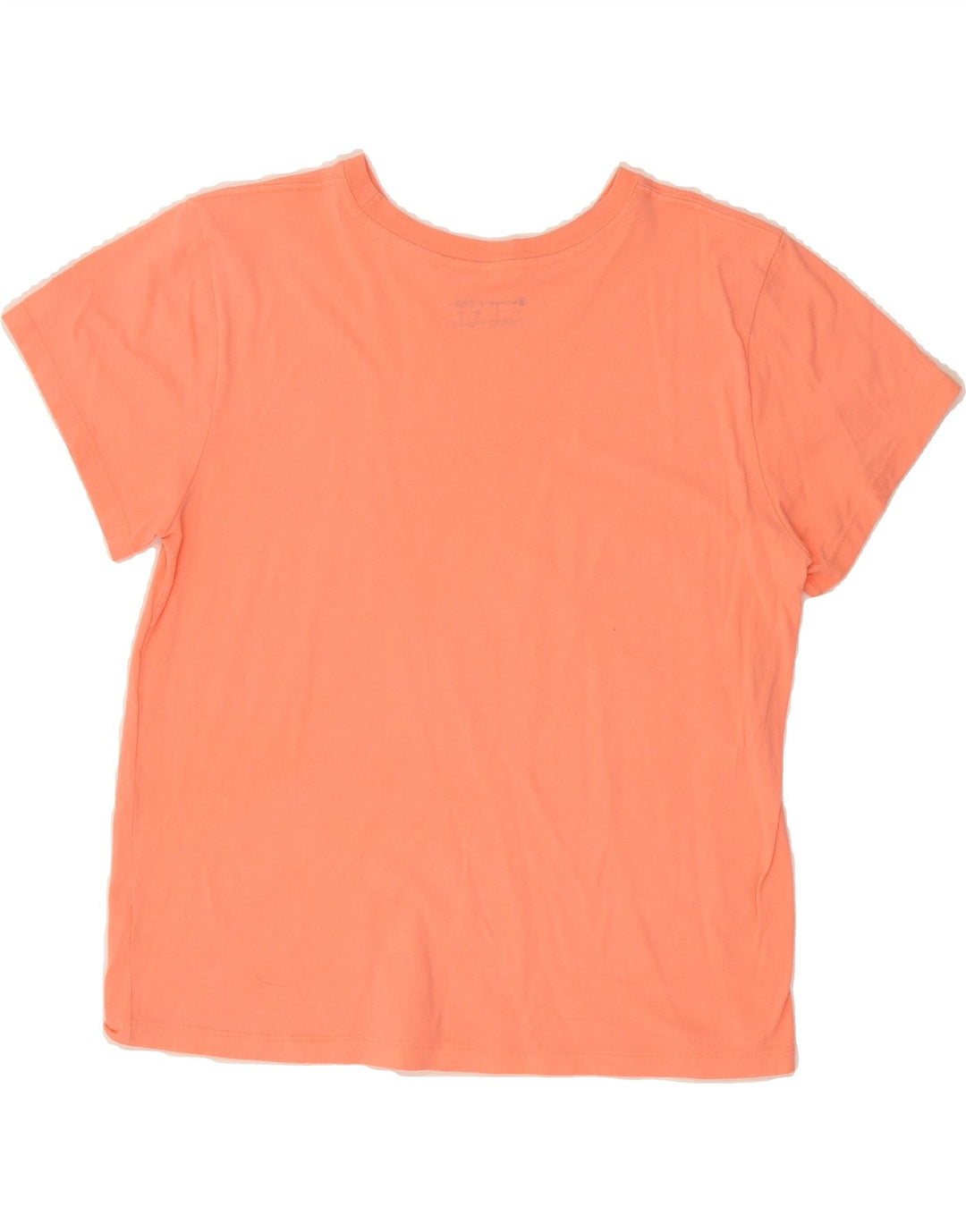 CHAMPION Womens Graphic T-Shirt Top UK 14 Large Orange Vintage Champion and Second-Hand Champion from Messina Hembry 