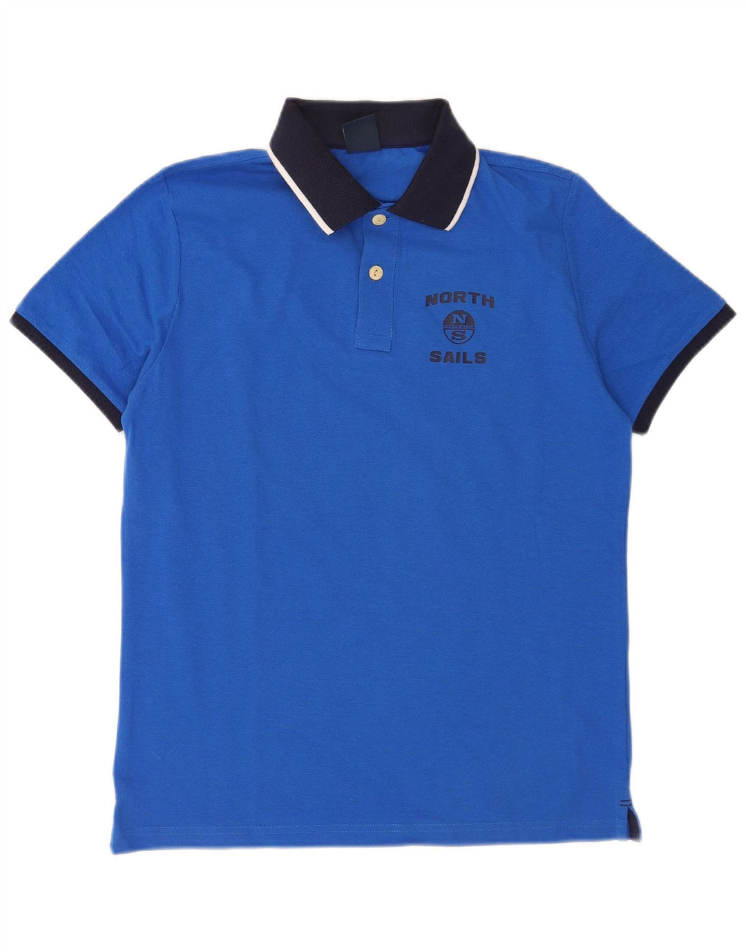 North Sails Herre Polo Shirt 2XS Blå Colourblock Bomuld