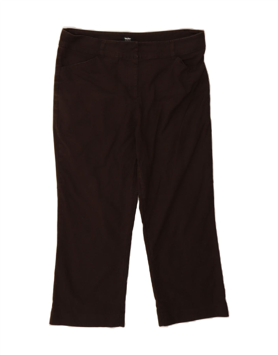 MOSSIMO Womens Stretch Straight Casual Trousers US 12 Large W32 L23 Brown Vintage Mossimo and Second-Hand Mossimo from Messina Hembry 