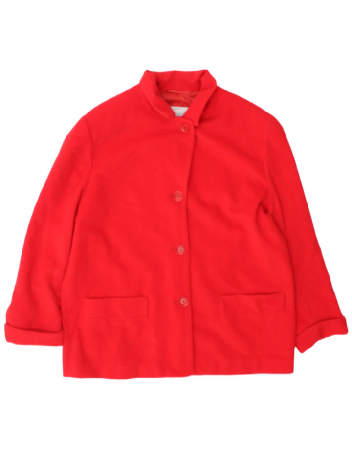 Bogner Dame 4 Button Blazer Jacket UK 18 XL Rød