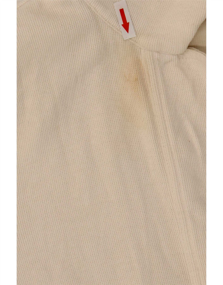 Ralph Lauren Dame Open Cardigan Sweater UK 14 Medium Beige