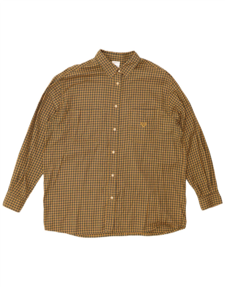 BOGNER Flanellskjorte til kvinder US 18 2XL gul ternet bomuld