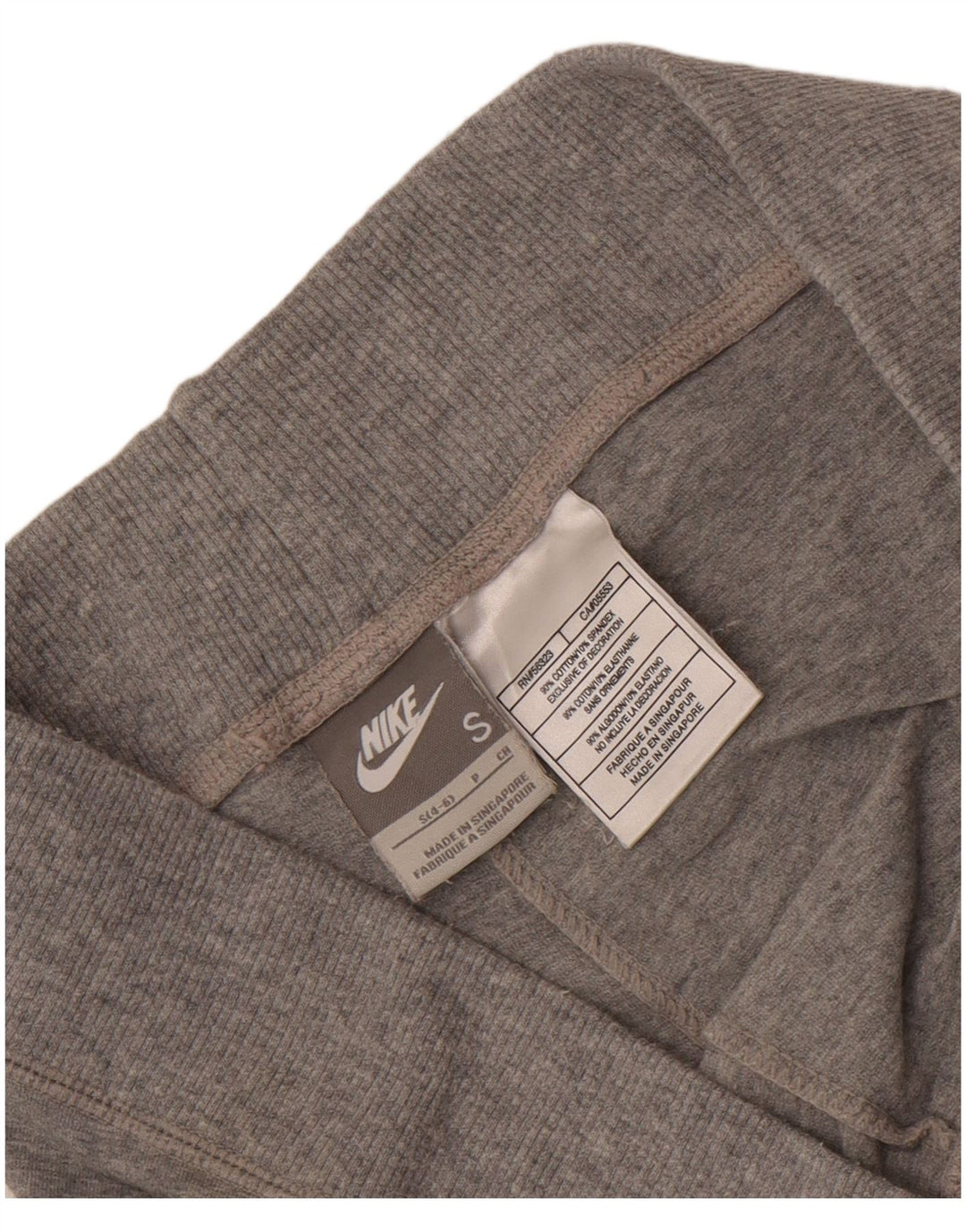 Nike Dame Leggings US 4/6 Small Grey Bomuld