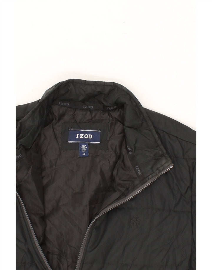 IZOD Mens Windbreaker Jacket UK 36 Small Black Polyester Vintage Izod and Second-Hand Izod from Messina Hembry 