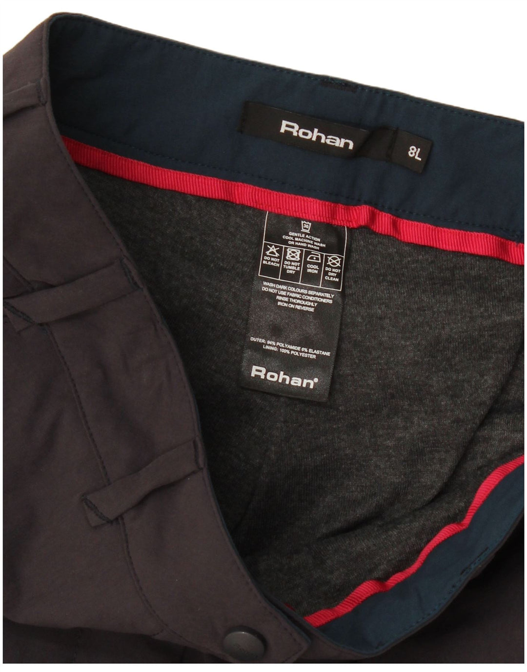 Rohan Dame Bootcut Chino Bukser UK 8 Small W30 L33 Grå Polyamid